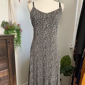 Navy and white dress